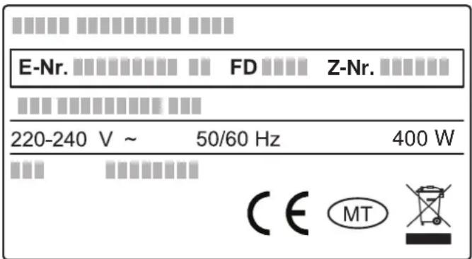 SIEMENS BI510CNR0 - Numéro E et numéro FD - 1