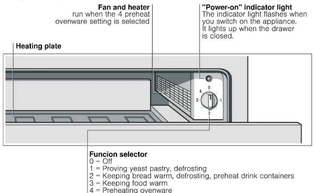 SIEMENS HW1406P2B - The warming drawer - 1
