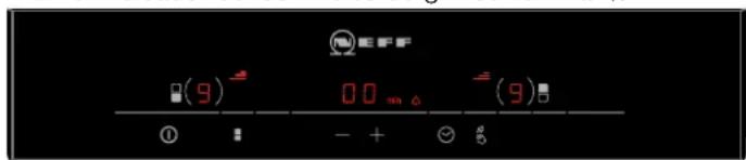 NEFF Domino N64D40N0 - Ajustar el nivel de grill - 1