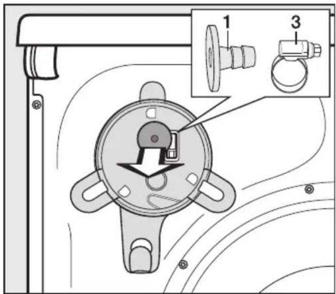 MIELE TWF50005 CH - Raccordement direct au siphon d'un lavabo - 1