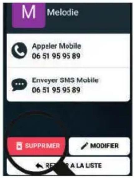 ORDISSIMO LeNumero1 Mini - Supprimer un contact - 1