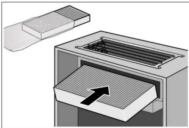 GAGGENAU AC200180 - Montage du filtré à charbon actif (uniquement pour le mode recyclage) - 1