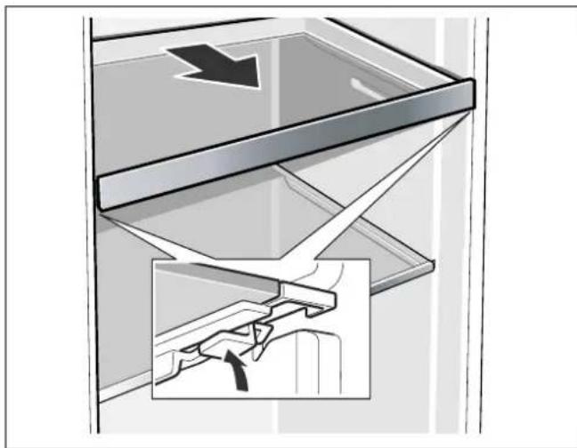 GAGGENAU RC242203 - Retirer la clayette coulissante en verre - 1