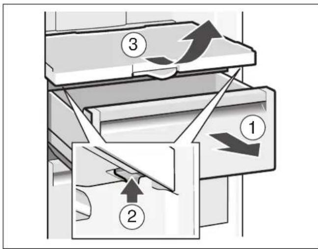 GAGGENAU RC242203 - Taking out the extendable glass shelf - 5