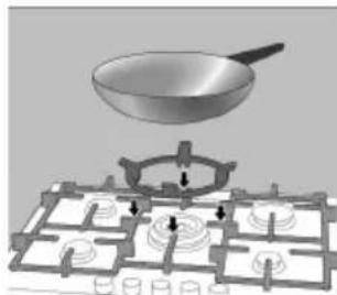 SIEMENS ER626PB70E - Additional wok pan support - 1