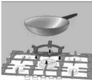 BOSCH PRP626M90E - Grelha suplente para wok - 1