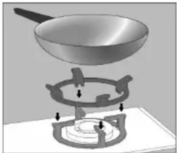 BOSCH PSB326B20E - Grelha supplente para wok - 1