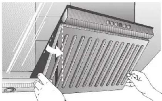 BOSCH DWK096665 - Démontage des filtres àGRAISSÉ: - 1