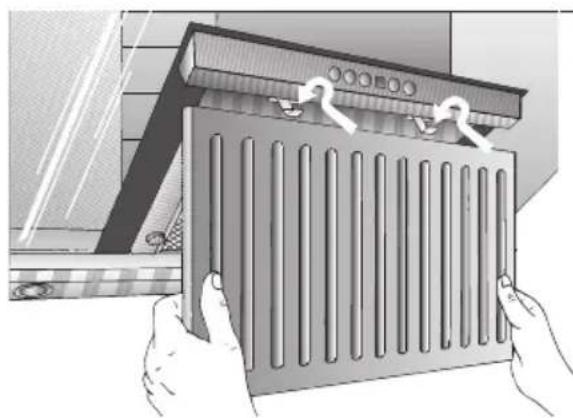 BOSCH DWK096665 - Vetfilters aanbrengen: - 2