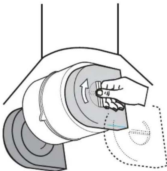 SIEMENS LC654DA10 - Inserting the filter: - 1