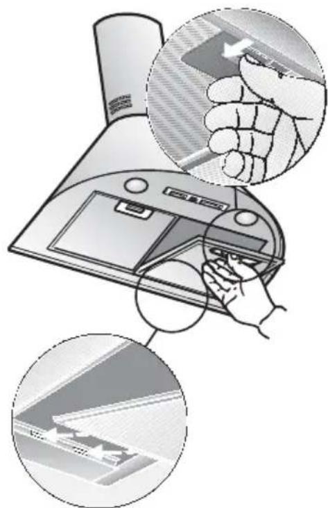 SIEMENS LC654DA10 - Desmontar y montar los filtros metálicos antigrasa: - 1