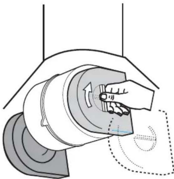 SIEMENS LC654DA10 - Montering af fedtfilteret: - 1