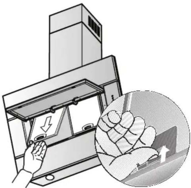 SIEMENS LC956KA60 - Metalen vetfilters verwijderen en invoeren: - 1