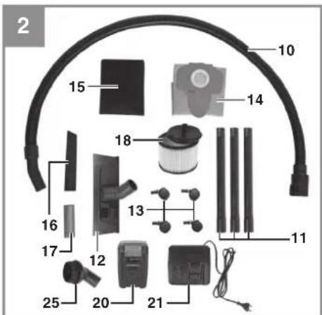 EINHELL TCVC 1820 Li KIT - 5