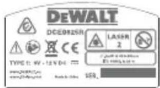 DEWALT DCE0825D1GQW - Etiquetas de advertencia - 5