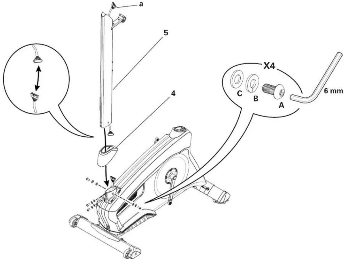 Nautilus U626 - Installes le tube de la console et le sabot du tube sur l'assemblage principal - 1