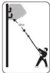 BOSCH UniversalChainPole - Podešavanje visine teleskopa (pogledajte sliku F) - 6