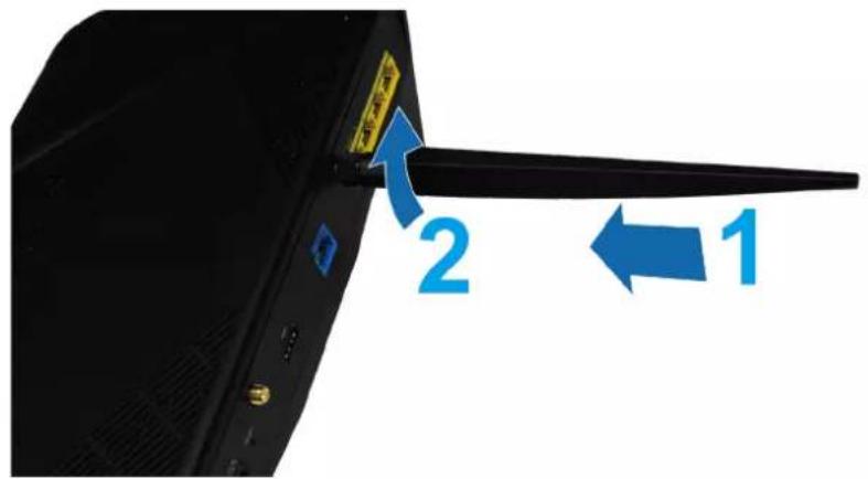 SYNOLOGY RT2600ac - Installer les antennes - 1