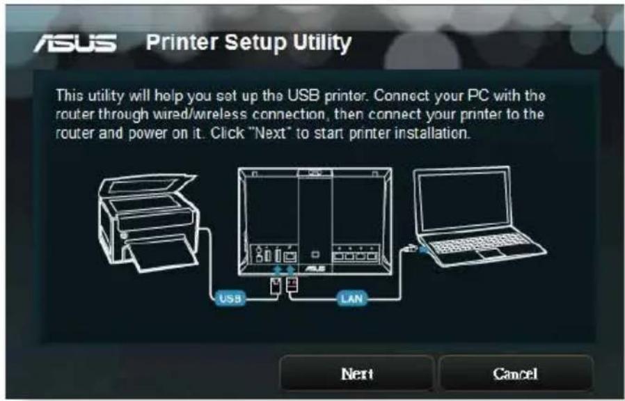 ASUS RTAX88U - Pour partager une imprimante avec EZ Printer : - 4