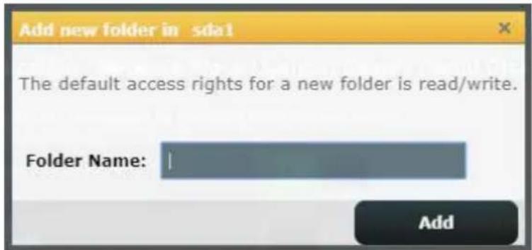 ASUS RTAX88U - Pour ajouter un dossier : - 1