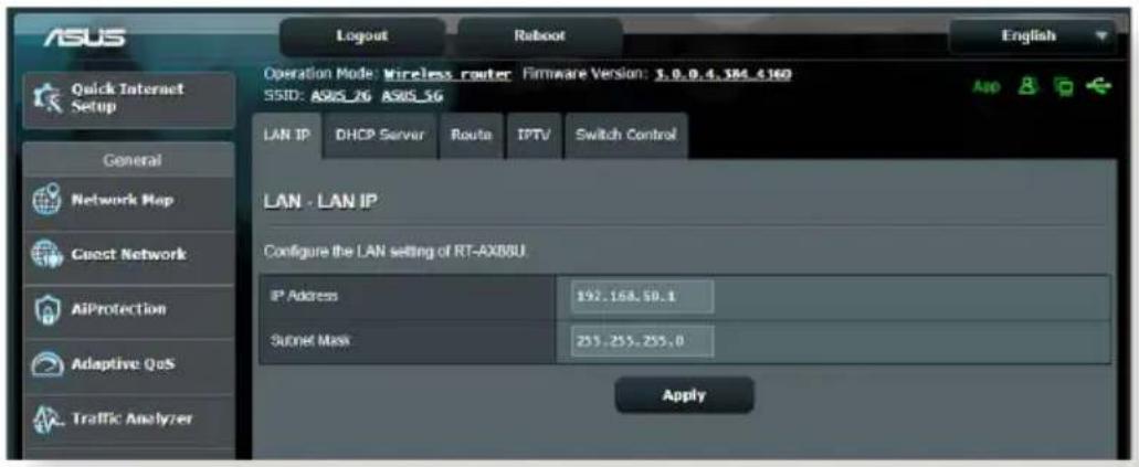 ASUS RTAX88U - Adresse IP du routeur - 1