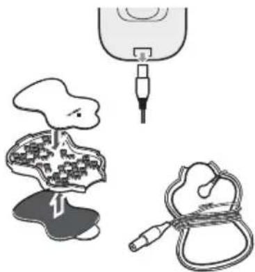 OMRON E3 Intense - Stockage des électrodes - 1