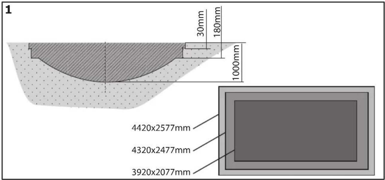 EXIT Supreme Gound Level 244 x 427 cm - TRIN 1 - 1