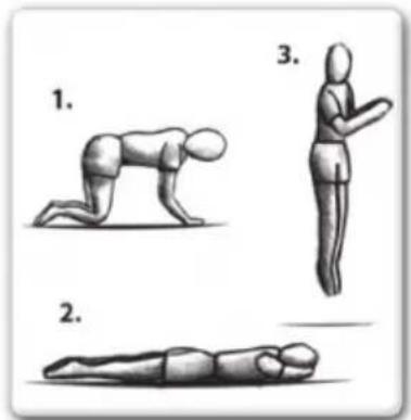 EXIT Supreme Gound Level 305cm - FORTGESCHRITTENE ÜBUNG 2: Hände und Knie auf Vorwärts-Fall - 1