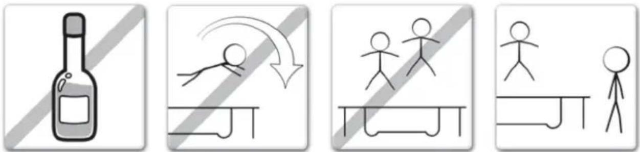 EXIT Supreme Gound Level 305cm - AANBEVOLEN VOORZORGSMAATREGELEN TIJDENS HET GEBRUIK VAN DE TRAMPOLINE - 1
