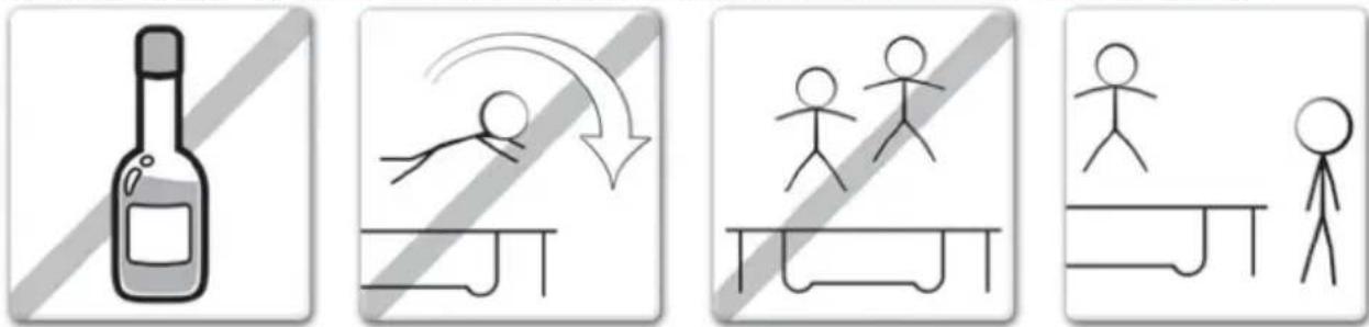 EXIT Supreme Gound Level 427cm - PRECAUTIONS À RESPECTER LORS DE I'UTILISATION DU TRAMPOLINE - 1