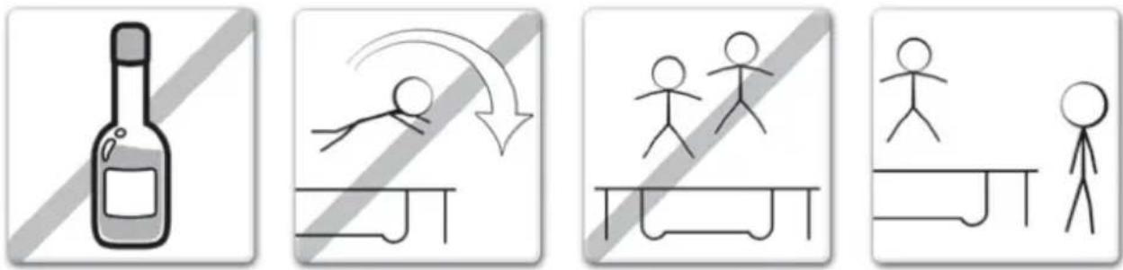 EXIT Supreme Gound Level 427cm - AANBEVOLEN VOORZORGSGMAATREGELEN TIJDENS HET GEBRUK VAN DE TRAMPOLINE - 1