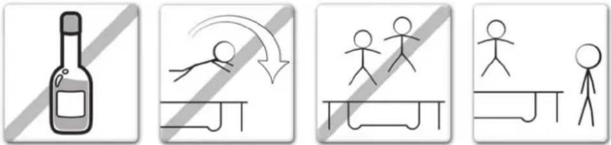 EXIT Elegant Economy 244 x 427 cm - AANBEVOLEN VOORZORGSGMAATREGELEN TIJDENS HET GEBRUK VAN DE TRAMPOLINE - 1