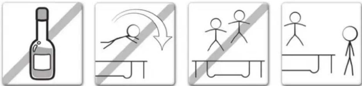 EXIT Twist 305 cm - VORSICHTSMASSNAHMEN FÜR DEN GEBRAUCH DES TRAMPOLINS - 1