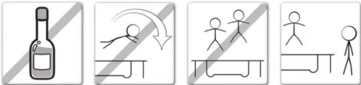 EXIT Twist 305 cm - PRECAUTIONS À RESPECTER LORS DE l'UTILISATION DU TRAMPOLINE - 1