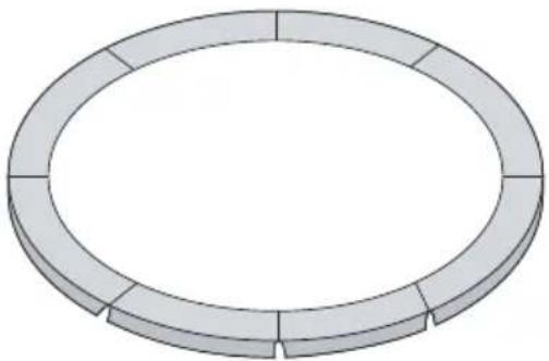 EXIT Twist 305 cm - Parts list Trampoline - 9