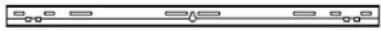 PANASONIC TYWK6P1RW - Parts used to assemble the wall-hanging bracket - 1