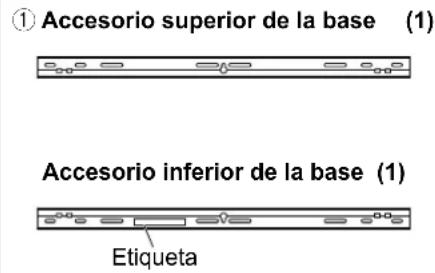PANASONIC TYWK6P1RW - Piezas utilizadas para ensamblar el soporte para colgar en pared - 1