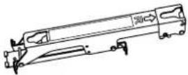 PANASONIC TYWK6P1RW - TY-WK6P1RW Staffa di montaggio alla parete (con angolazione regolabile) Parti usate per l'assemblaggio della staffa di montaggio su parete - 3