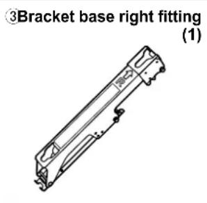 ③Bracket base right fitting (1)