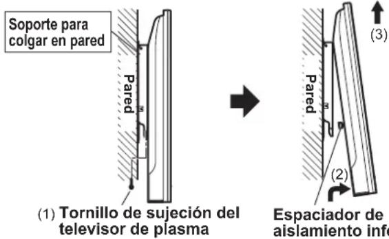 PANASONIC TYWK42PV4W - Extracción del televisor de plasma. - 4