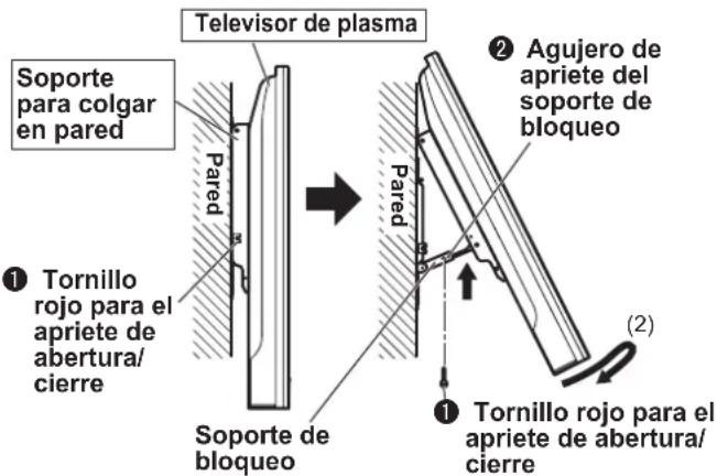 PANASONIC TYWK42PV4W - Extracción del televisor de plasma. - 2