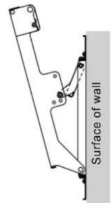 PANASONIC TYWK42PR20 - Adjusting the angle of the wall-hanging bracket - 3