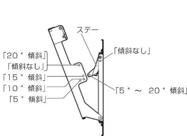 PANASONIC TYWK42PR20 - 4.壁掛は金具の角度調整 - 1