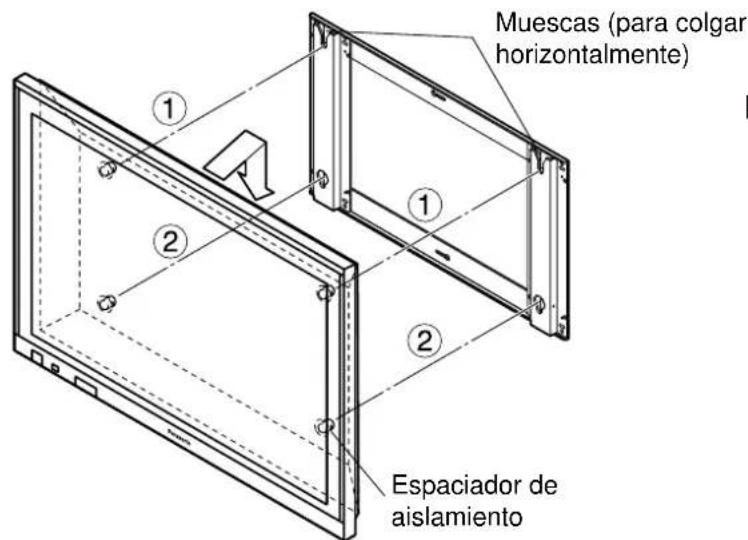 PANASONIC TYWK37PV3 - Instale la pantalla en la abrazadora de suspENSION de pared. - 2