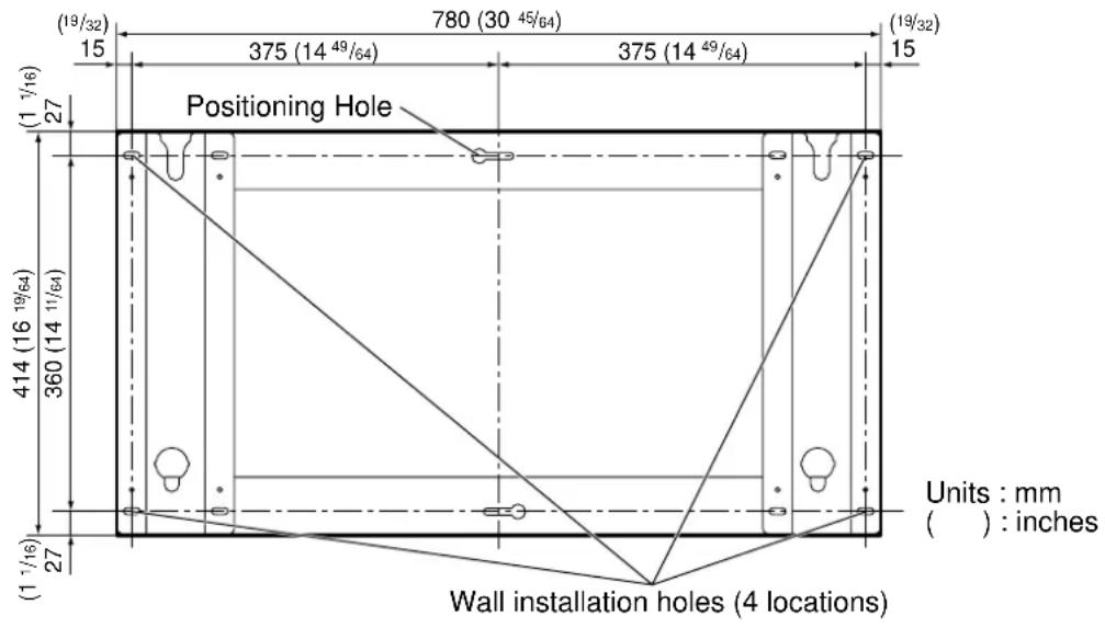 PANASONIC TYWK37PV3 - Check the strength of the installation location. - 1