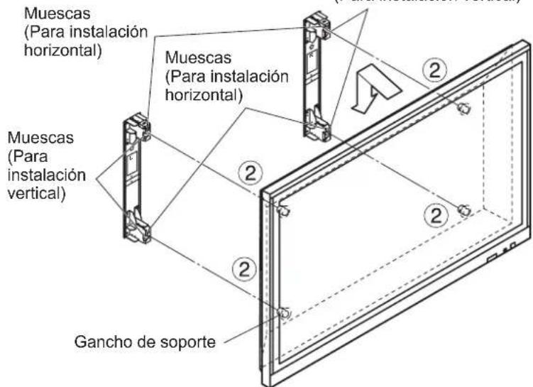 PANASONIC TYWK103PV9 - Instale la pantalla en el soporte para colgar en pared. - 3