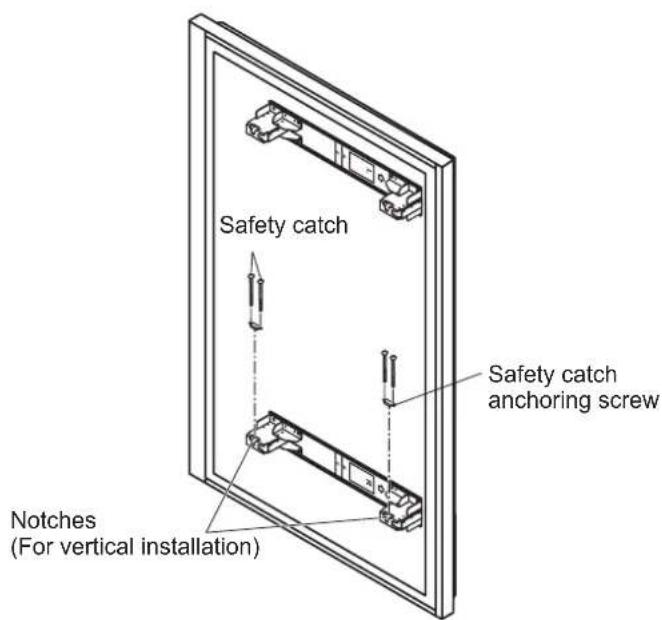PANASONIC TYWK103PV9 - Securing the display. - 2