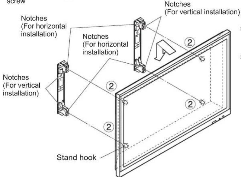 PANASONIC TYWK103PV9 - Install the display to the wall-hanging bracket. - 3