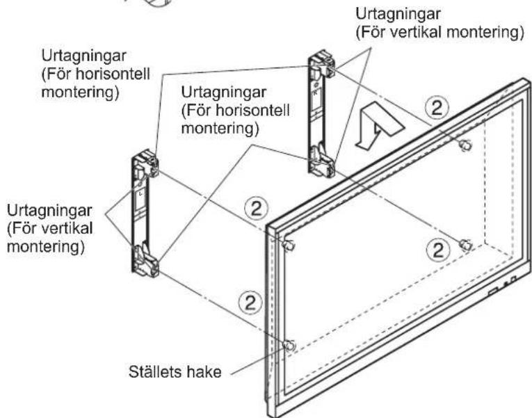 PANASONIC TYWK103PV9 - Montera skärmen på vagguphangning. - 2