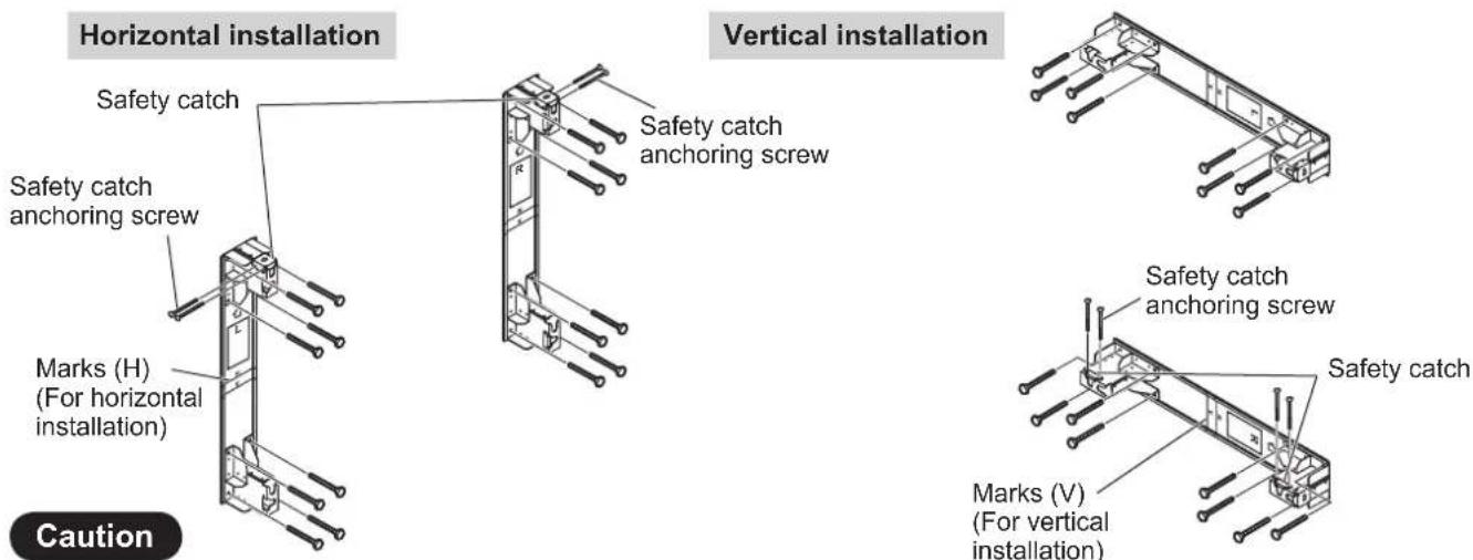 PANASONIC TYWK103PV9 - Install the wall-hanging bracket to the wall. - 1